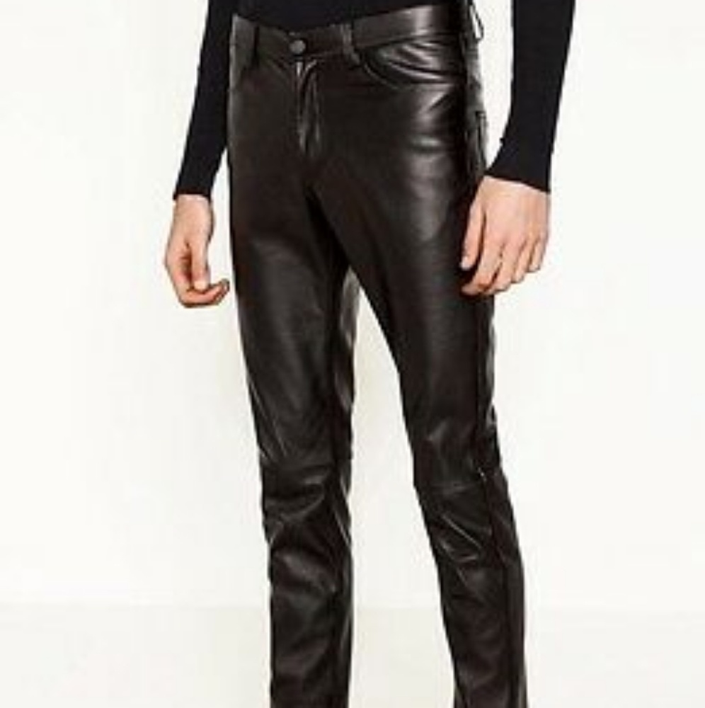 Zara Faux Leather Skinny Pants